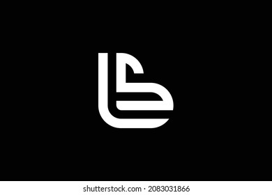 Minimal trendy monogram art logo. Monogram professional elegant awesome artistic SL LS initial based Alphabet icon logo. Initials Business logo.