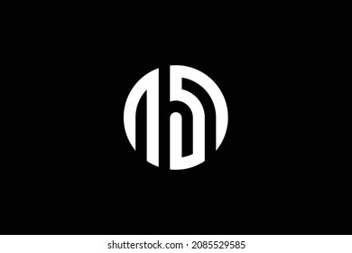 Minimal trendy monogram art logo. Monogram professional elegant awesome artistic SM MS initial based Alphabet icon logo. Initials Business logo.