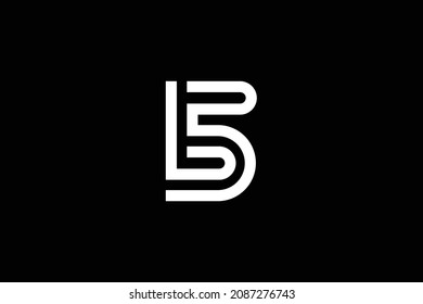 Minimal trendy monogram art logo. Monogram professional elegant awesome artistic BL LB initial based Alphabet icon logo. Initials Business logo.