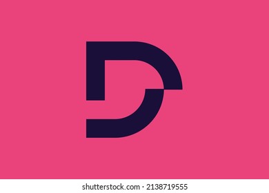 Minimal trendy monogram art logo. Monogram professional elegant awesome artistic DP PD initial based Alphabet icon logo. Initials Business logo.