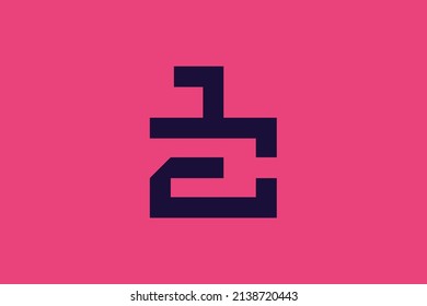 Minimal trendy monogram art logo. Monogram professional elegant awesome artistic JE EJ initial based Alphabet icon logo. Initials Business logo.