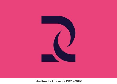Minimal trendy monogram art logo. Monogram professional elegant awesome artistic ZD DZ initial based Alphabet icon logo. Initials Business logo.