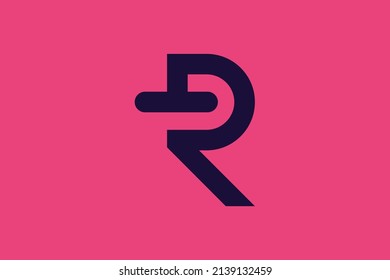 Minimal trendy monogram art logo. Monogram professional elegant awesome artistic RT TR initial based Alphabet icon logo. Initials Business logo.
