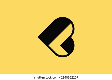 Minimal trendy monogram art logo. Monogram professional elegant awesome artistic BL LB initial based Alphabet icon logo. Initials Business logo.