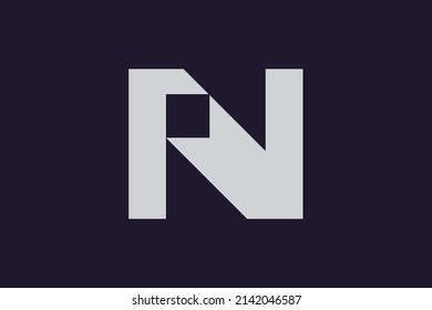 Minimal trendy monogram art logo. Monogram professional elegant awesome artistic PN NP initial based Alphabet icon logo. Initials Business logo.
