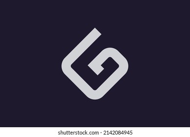 Minimal trendy monogram art logo. Monogram professional elegant awesome artistic G GV VG initial based Alphabet icon logo. Initials Business logo.
