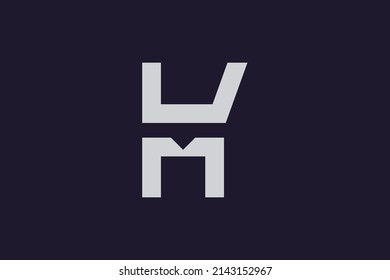 Minimal trendy monogram art logo. Monogram professional elegant awesome artistic MK KM initial based Alphabet icon logo. Initials Business logo.