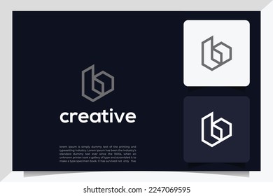 Minimal trendy monogram art logo. Monogram professional elegant awesome artistic BL LB initial based Alphabet icon logo. Initials Business logo