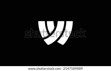 Minimal trendy monogram art logo. Monogram professional elegant awesome artistic W VV initial based Alphabet icon logo. Initials Business logo. Zdjęcia stock © 