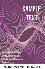 Minimal trendy vector with halftone gradients.  Minimalistic colorful cover. Geometric future template for flyer, poster, brochure and invitation.