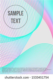 Minimal trendy vector with halftone gradients.  Minimalistic colorful cover. The future template for decorating the background of albums, business brochures, banner, poster.