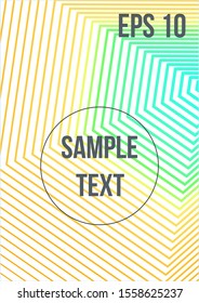 Minimal trendy vector with halftone gradients.  Modern abstract cover from vector abstract lines.  Geometric future template for flyer, poster, brochure and invitation.