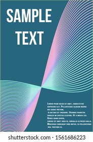 Minimal trendy vector with halftone gradients.  Minimalistic colorful cover. The future template for decorating the background of albums, business brochures, banner, poster.