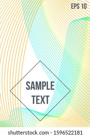 Minimal trendy vector with halftone gradients.  Modern abstract cover from vector abstract lines.  The future template for decorating the background of albums, business brochures, banner, poster.