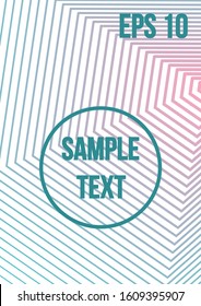 Minimal trendy vector with halftone gradients. 
