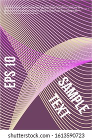 Minimal trendy vector with halftone gradients.  Modern abstract cover from vector abstract lines.  Geometric future template for flyer, poster, brochure and invitation.