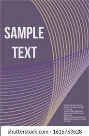 Minimal trendy vector with halftone gradients.  Minimalistic colorful cover. Geometric future template for flyer, poster, brochure and invitation.