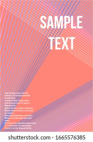 Vector de diseño minimo con gradientes de medio tono.  Tapa abstracta moderna de líneas vectoriales abstractas.  Planta de futuro geométrica para volante, póster, folleto e invitación.