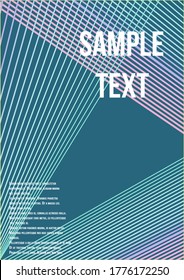 Minimal trendy vector with halftone gradients.  Minimalistic colorful cover. The future template for decorating the background of albums, business brochures, banner, poster.