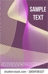 Vector de moda mínima con gradientes de medio tono.  Cubierta abstracta moderna de líneas vectoriales abstractas.  Plantilla de futuro geométrico para volante, afiche, folleto e invitación.