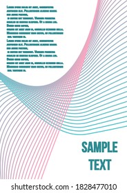 Vector de moda mínima con gradientes de medio tono.  Cobertura coloreada minimalista. Plantilla de futuro geométrico para volante, afiche, folleto e invitación.
