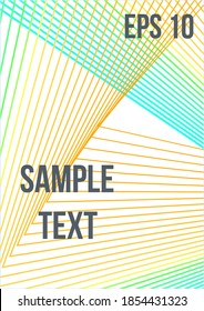 Vector de moda mínima con gradientes de medio tono.  Cobertura coloreada minimalista. La futura plantilla para decorar el fondo de álbumes, folletos comerciales, banner, afiche.