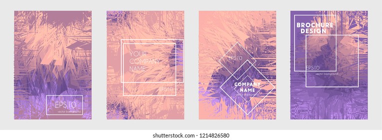 Minimal trendy wave geometric background. Dynamic shapes composition. Eps10 vector