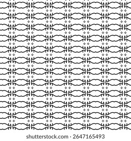 Minimal tribal pattern featuring mirrored elements and dotted accents. Ideal for modern textile, decorative backgrounds, or cultural design.