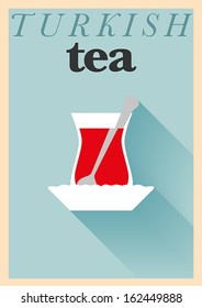 Minimal Turkish Tea Poster Design