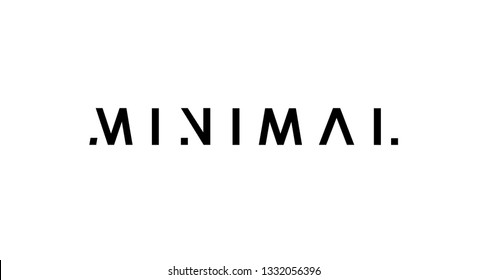 Minimal Typography Design black and white