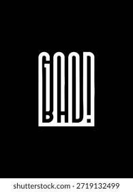 Minimal Typography Design for T-Shirt and Poster