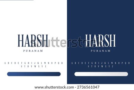 Minimal Typography Logo Design with Custom Alphabet | Modern Wordmark Branding Vector