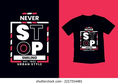 Minimal typography t shirt design