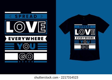 Minimal typography t shirt design