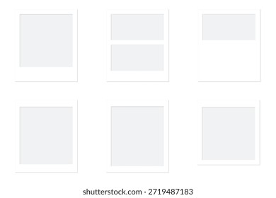 Minimal UI card placeholders. Soft gray layout blocks for web and app wireframes. Clean interface mockups for dashboard and page design.