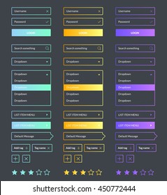 Minimal Ui Kit Web UI Elements Mega Collection Flat Design Web Elements, Button, Check Box