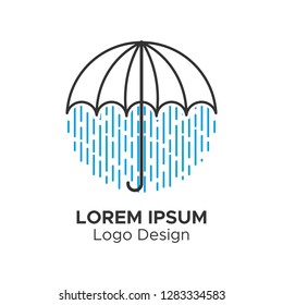 Minimal Umbrella Logo