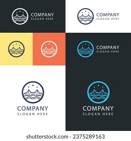 Minimal Unique Type Bridge Logo Template, Vector Bridge Logo