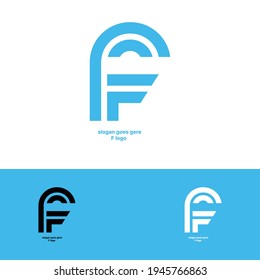 logotipo de letra F de tipo único mínimo.