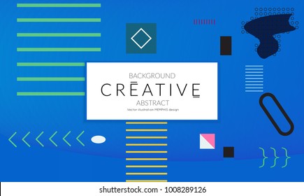 Minimal universal banner templates in Memphis style with abstract hand drawn doodles. Roughly drawn bright trendy textures. Bright neon web banner layout. Vector isolated