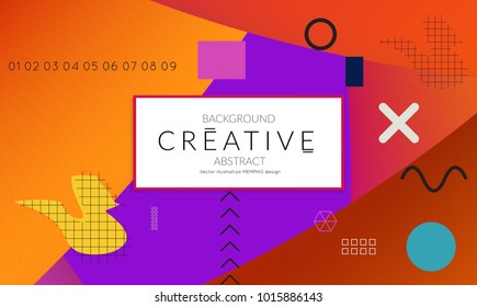 Minimal universal banner templates in Memphis style with abstract hand drawn doodles. Roughly drawn bright trendy textures. Bright neon web banner layout. Vector isolated