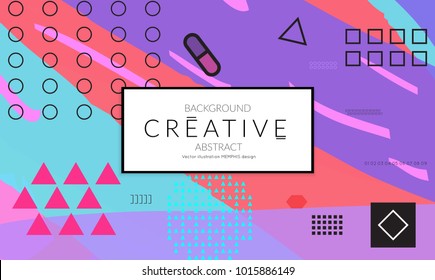 Minimal universal banner templates in Memphis style with abstract hand drawn doodles. Roughly drawn bright trendy textures. Bright neon web banner layout. Vector isolated