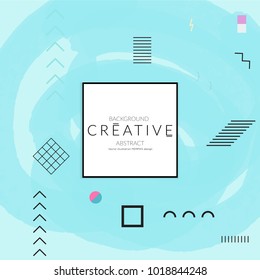 Minimal universal banner templates in Memphis style with abstract hand drawn doodles. Roughly drawn bright trendy textures. Bright neon web banner layout. Vector isolated