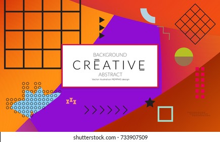 Minimal universal banner templates in Memphis style with abstract hand drawn doodles. Roughly drawn bright trendy textures. Bright neon web banner layout. Vector isolated