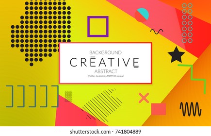 Minimal universal banner templates in Memphis style with abstract hand drawn doodles. Roughly drawn bright trendy textures. Bright neon web banner layout. Vector isolated