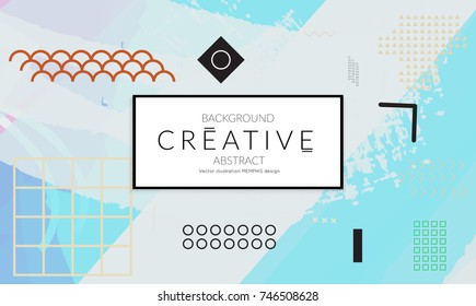 Minimal universal banner templates in Memphis style with abstract hand drawn doodles. Roughly drawn bright trendy textures. Bright neon web banner layout. Vector isolated