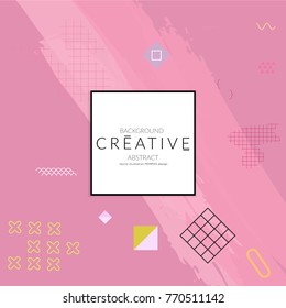 Minimal universal banner templates in Memphis style with abstract hand drawn doodles. Roughly drawn bright trendy textures. Bright neon web banner layout. Vector isolated