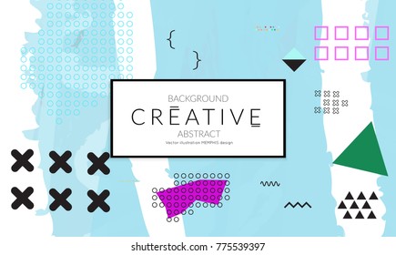 Minimal universal banner templates in Memphis style with abstract hand drawn doodles. Roughly drawn bright trendy textures. Bright neon web banner layout. Vector isolated