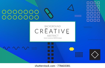 Minimal universal banner templates in Memphis style with 3D shapes. Futuristic retro 3D geometric design. Bright neon web banner layout.