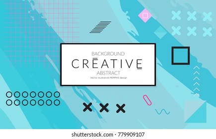 Minimal universal banner templates in Memphis style with abstract hand drawn doodles. Roughly drawn bright trendy textures. Bright neon web banner layout. Vector isolated